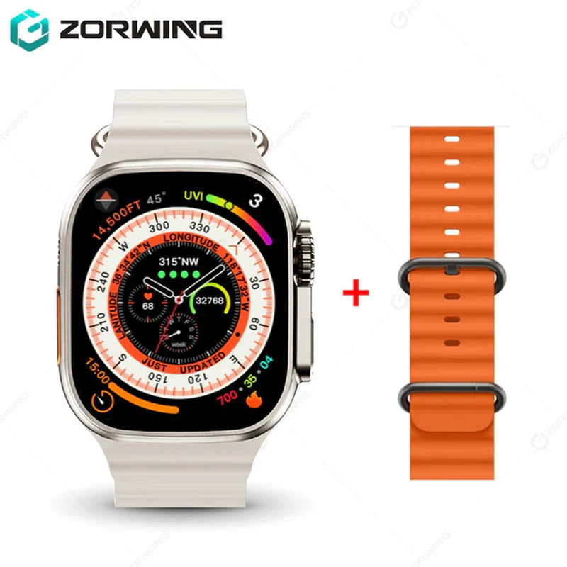 H11 Ultra Smart Watch Men 49Mm GPS NFC Smartwatch Titanium Alloy 173 Sport Mode Fitness Watch for Android IOS with Strap Lock