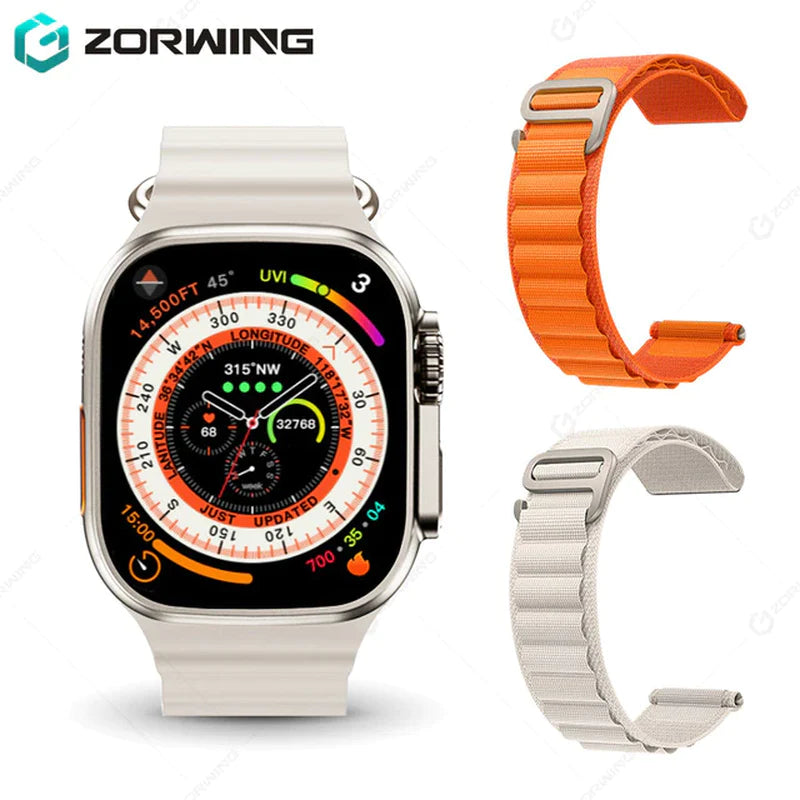 H11 Ultra Smart Watch Men 49Mm GPS NFC Smartwatch Titanium Alloy 173 Sport Mode Fitness Watch for Android IOS with Strap Lock