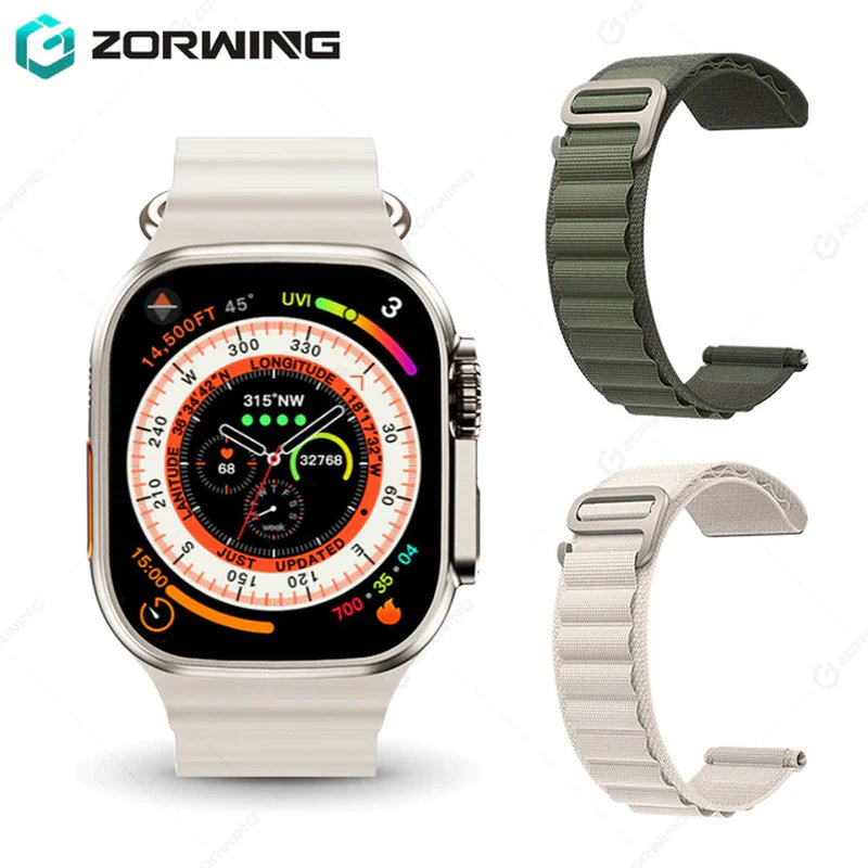 H11 Ultra Smart Watch Men 49Mm GPS NFC Smartwatch Titanium Alloy 173 Sport Mode Fitness Watch for Android IOS with Strap Lock