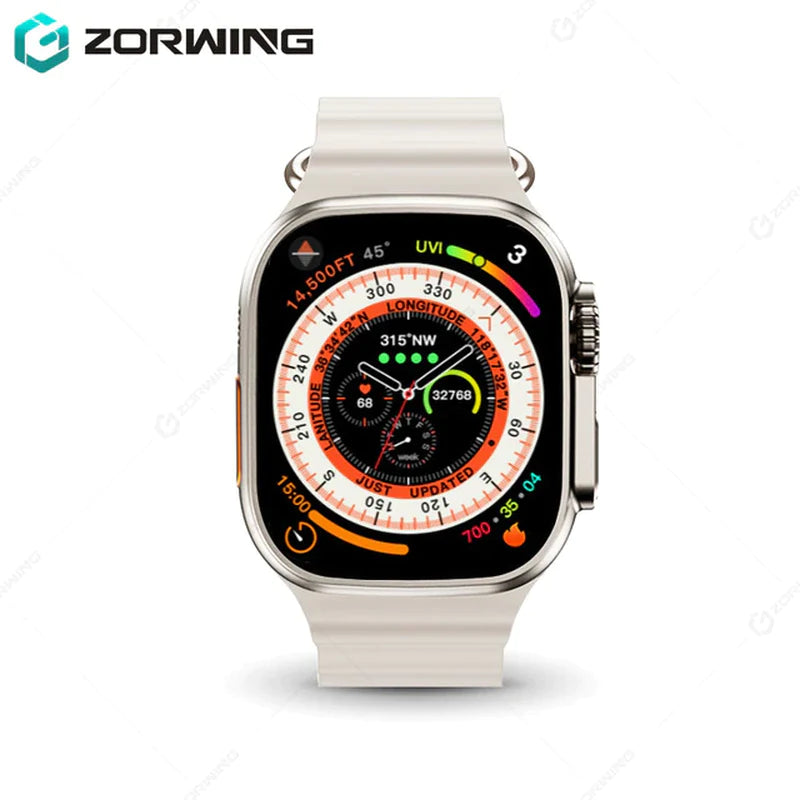 H11 Ultra Smart Watch Men 49Mm GPS NFC Smartwatch Titanium Alloy 173 Sport Mode Fitness Watch for Android IOS with Strap Lock