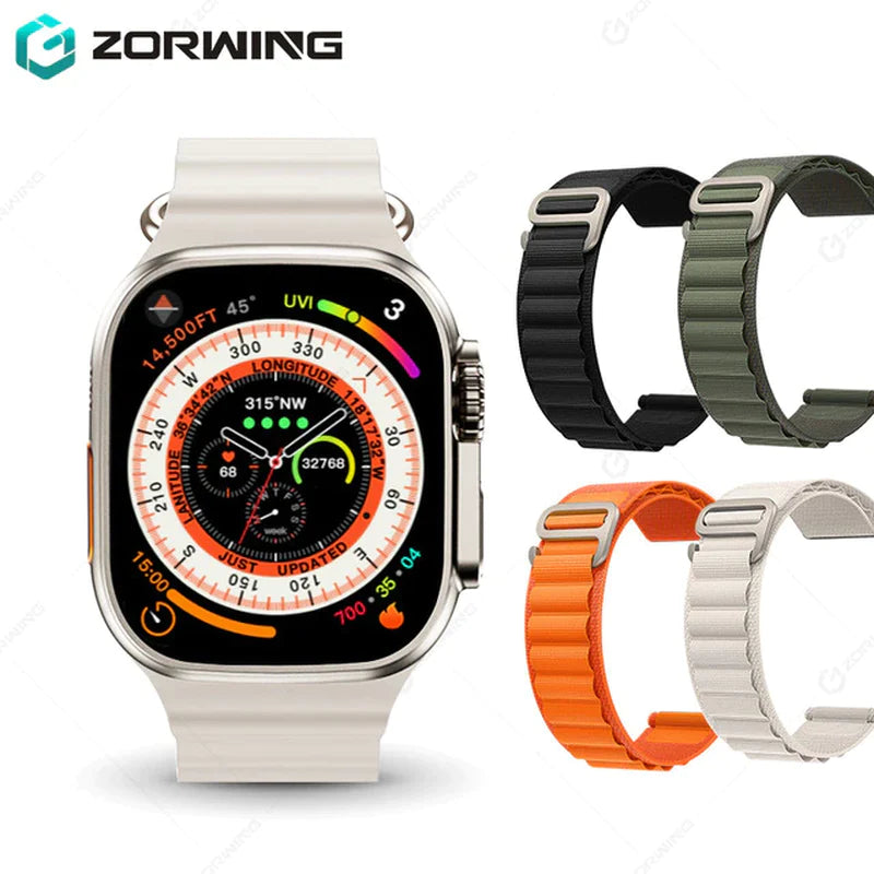 H11 Ultra Smart Watch Men 49Mm GPS NFC Smartwatch Titanium Alloy 173 Sport Mode Fitness Watch for Android IOS with Strap Lock