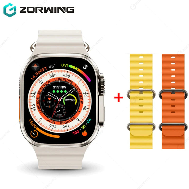 H11 Ultra Smart Watch Men 49Mm GPS NFC Smartwatch Titanium Alloy 173 Sport Mode Fitness Watch for Android IOS with Strap Lock