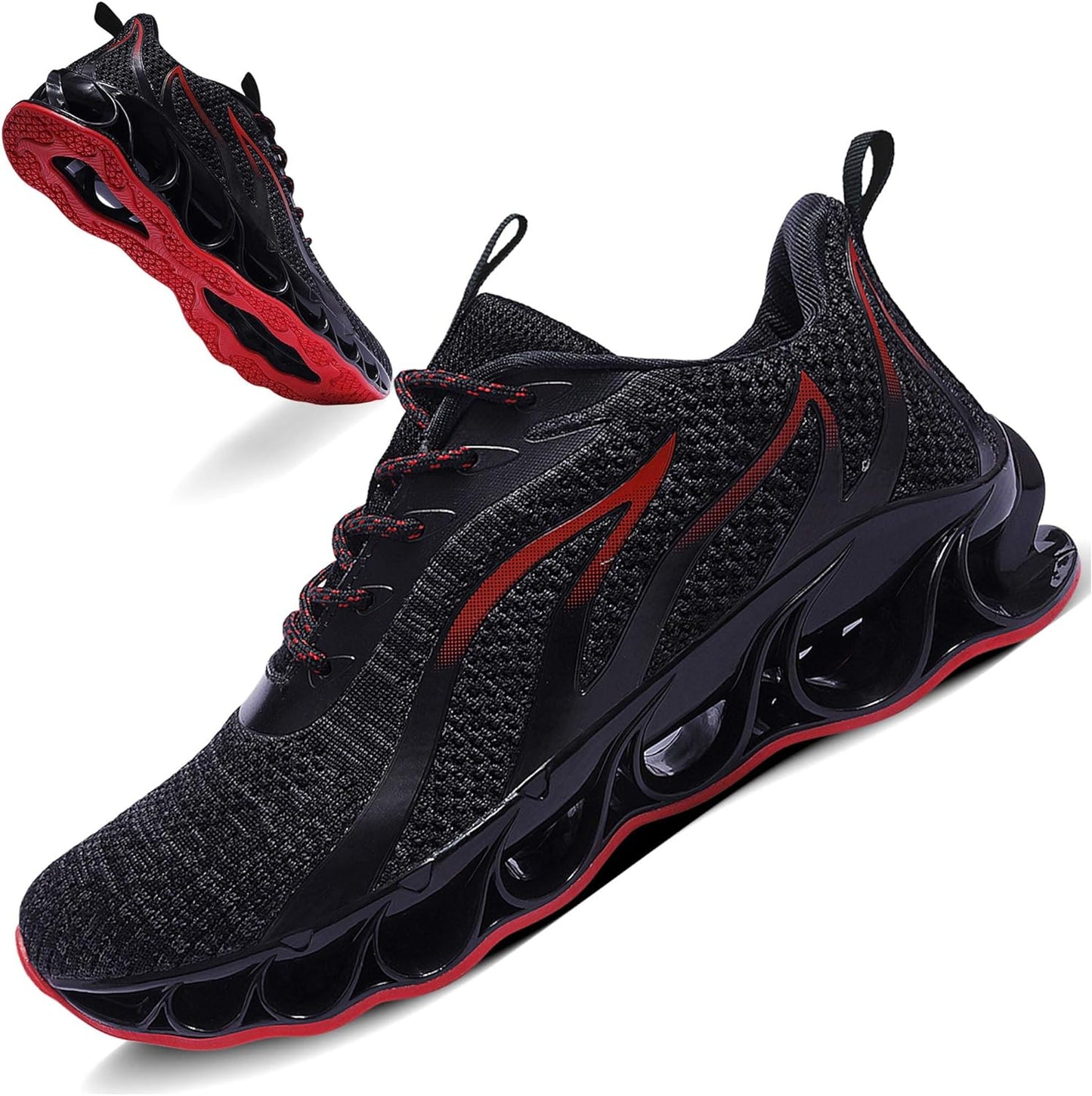 TIAMOU Men'S Walking Shoes Trail Running Athletic Tennis Non Slip Blade Type Fashion Sneakers
