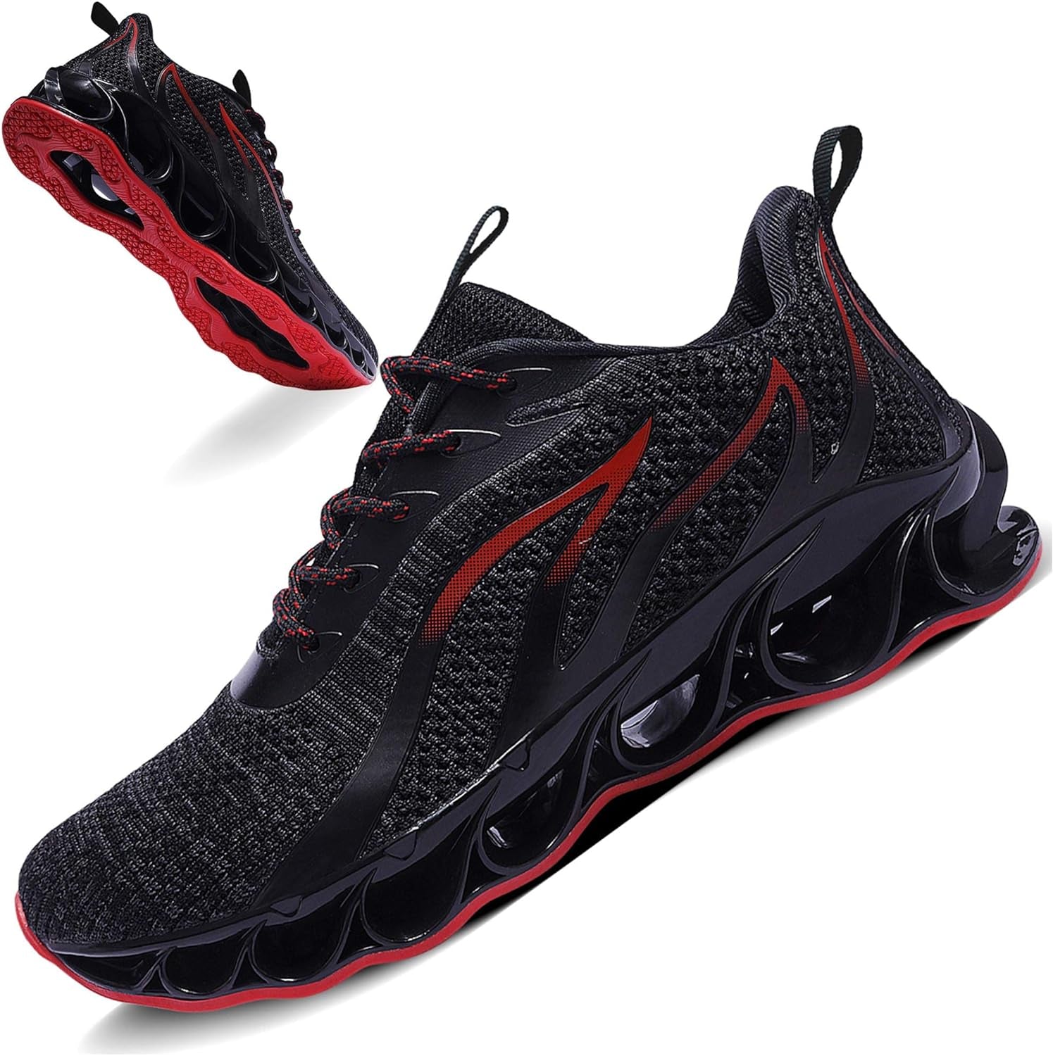 TIAMOU Men'S Walking Shoes Trail Running Athletic Tennis Non Slip Blade Type Fashion Sneakers