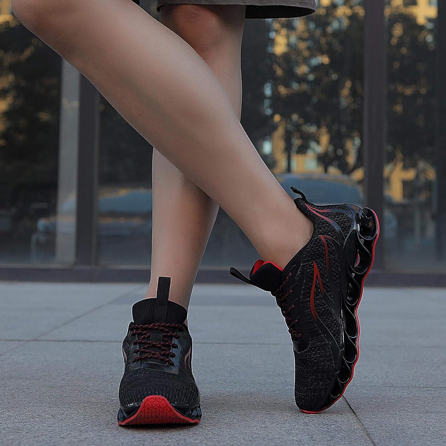 TIAMOU Men'S Walking Shoes Trail Running Athletic Tennis Non Slip Blade Type Fashion Sneakers