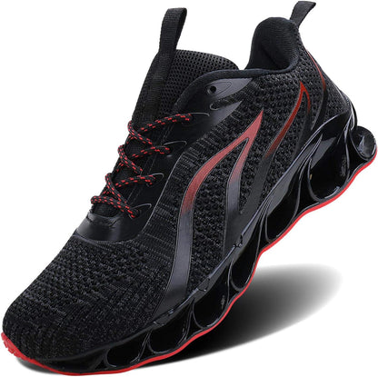 TIAMOU Men'S Walking Shoes Trail Running Athletic Tennis Non Slip Blade Type Fashion Sneakers